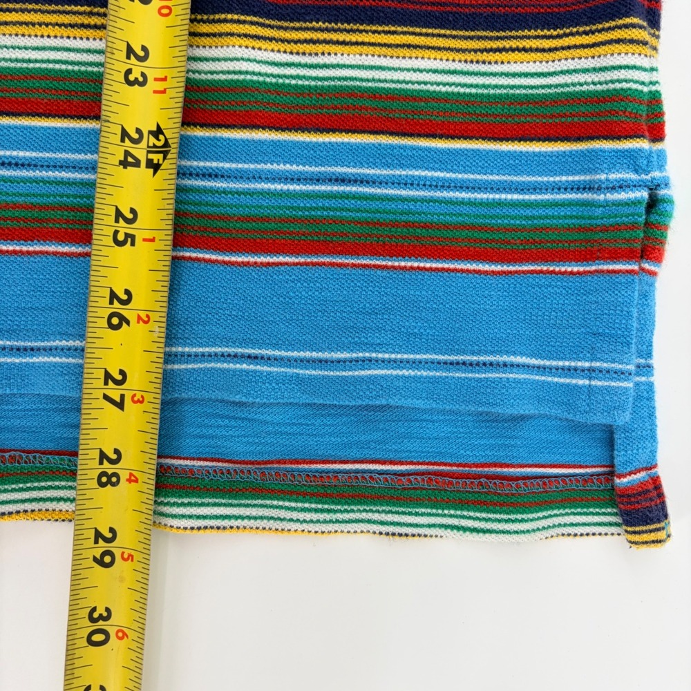 Vintage Polo Ralph Lauren Serape Blanket Stripe Southwestern Style Polo Shirt M - Picture 7 of 7